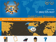 Tablet Screenshot of goldcoastshipping.com